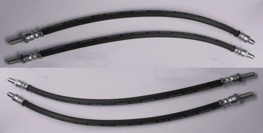 FRONT BRAKE HOSES x4 (Bentley T1 & T2) (1965- 80 Only)  