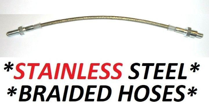 CLUTCH HOSE PIPE (*STAINLESS STEEL BRAIDED*)  x1 (Reliant Sabre 4) (1961- 64) 