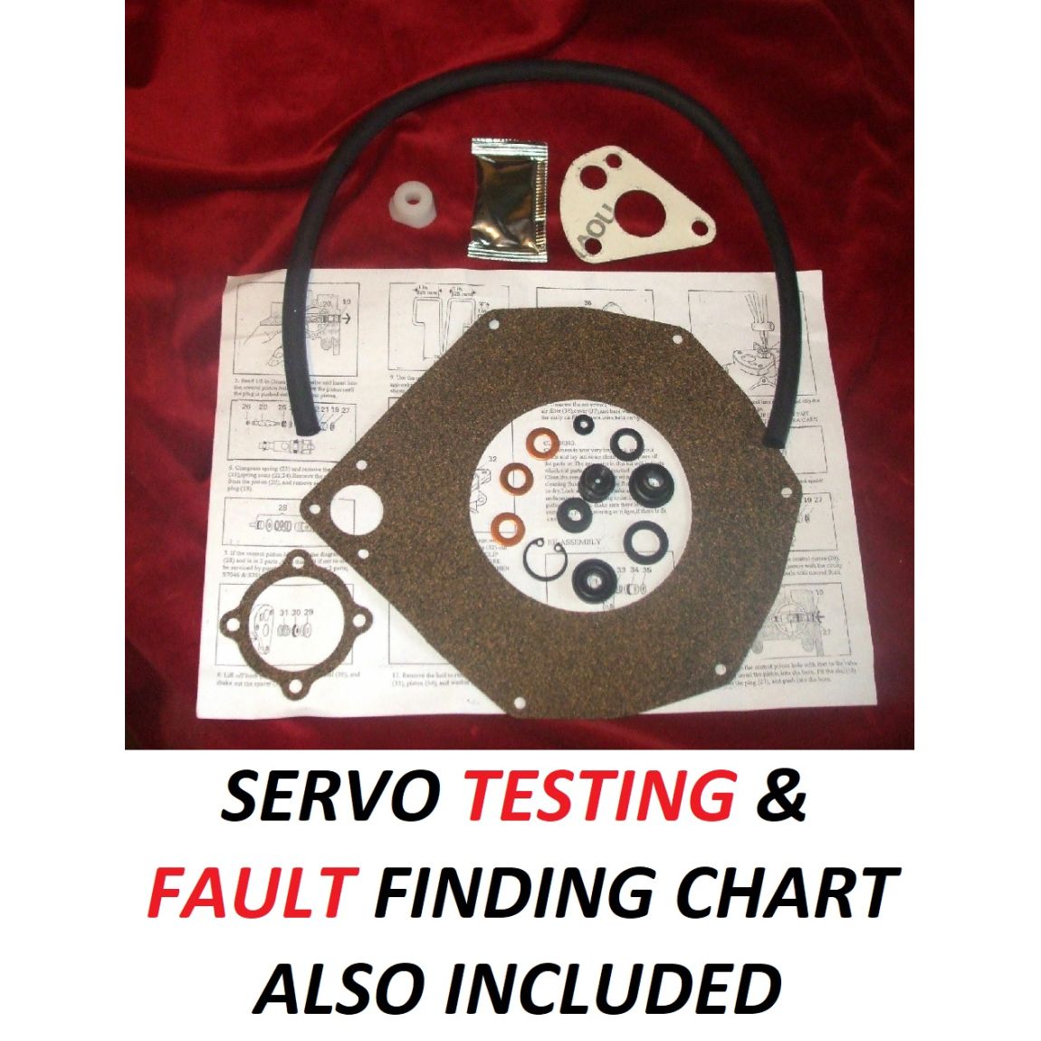 BRAKE SERVO REPAIR SEALS KIT (Aston Martin DB5 & DB6) (1963-70)