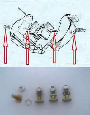 HANDBRAKE PAD FITTING SCREWS BOLTS KIT (Jaguar XJ6 & XJ12) (1968- ) 
