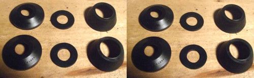 REAR BRAKE CALIPER REPAIR SEALS KITS x2 (ISO Rivolta) (Jul 1963- 1964) 