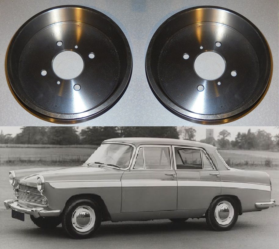 *** BRAKE DRUMS REAR x2 (Riley 4/68 & 4/72 Saloon) (** From 1959- 71 **) 
