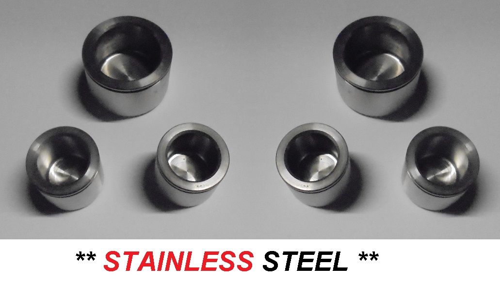 REAR BRAKE CALIPER PISTONS x6 (** STAINLESS STEEL **) (Iso Rivolta & Grifo) (From 1968- 74) 