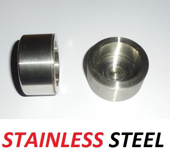 FRONT BRAKE CALIPER PISTONS x2 (** STAINLESS STEEL**) (Morris 1800 Saloon) (** 16p Type **) (1964- 75) 