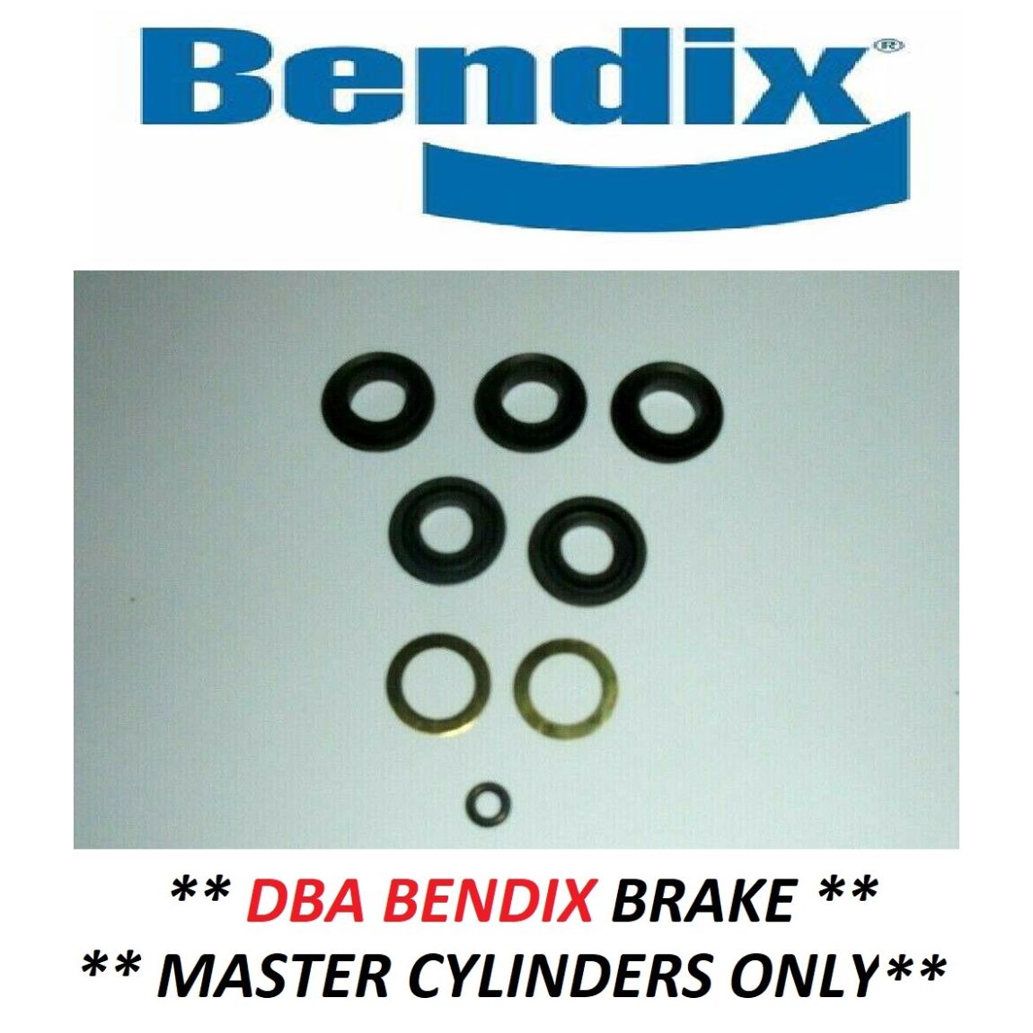 BRAKE MASTER CYLINDER REPAIR SEALS KIT (Ford Cortina Mk5) (**DBA BENDIX **) (** From Oct 81- 82 **) 