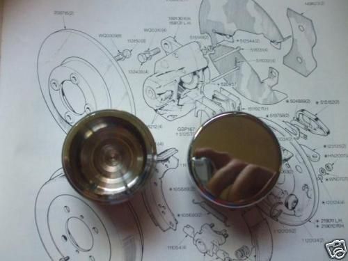 FRONT BRAKE CALIPER PISTONS x2 (Vauxhall Viva HB) (** Girling Brakes **) (1966- 70) 