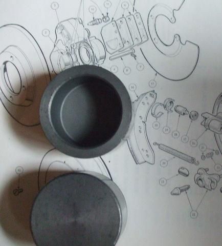 FRONT BRAKE CALIPER PISTONS x2 (Triumph TR3 TR4) (From 1957- 65)