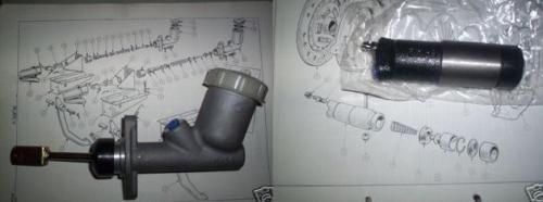 CLUTCH MASTER CYLINDER & SLAVE CYLINDER (Triumph Herald) (** Diaphram Type Clutch **) (1965-7 Some) (1967-71 All)