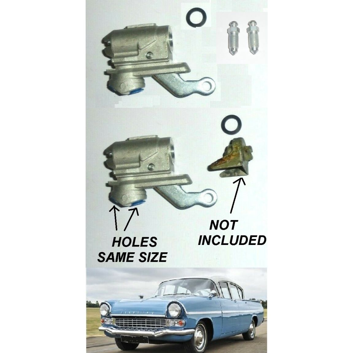 REAR BRAKE WHEEL CYLINDERS x2 (Vauxhall Velox PA) (**From 1958- 62**) 