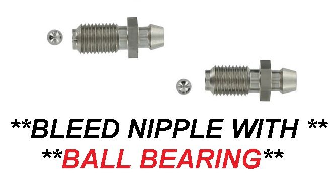 (FRONT or REAR) BRAKE CALIPER BLEED NIPPLES x2 (Daimler V8 2.5 Saloon) (1962- 69) 
