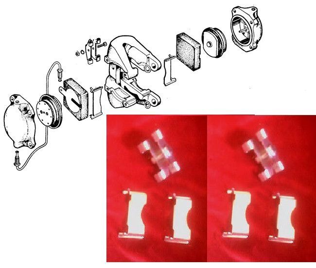 (FRONT or REAR) BRAKE PAD FITTING KIT (Daimler V8 250 Saloon) (1962- 69)