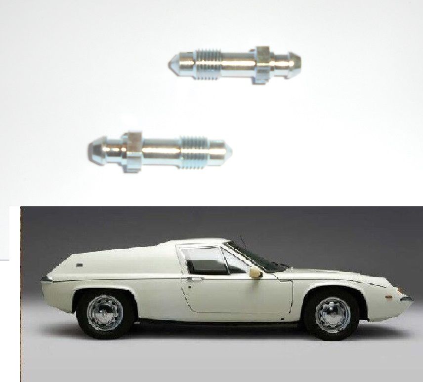 FRONT BRAKE CALIPER BLEED SCREWS NIPPLES x2 (Lotus Europa) (1966- 75) 