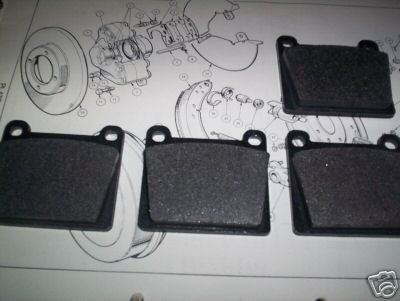 FRONT BRAKE PADS SET (Ginetta G15) (1968- ) 
