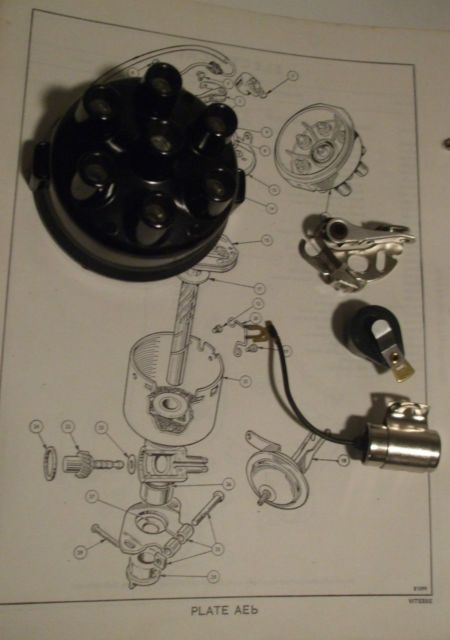 DISTRIBUTOR CAP POINTS ROTOR ARM CONDENSER (Vauxhall Velox) (2.6 & 3.3) (1962- 65)