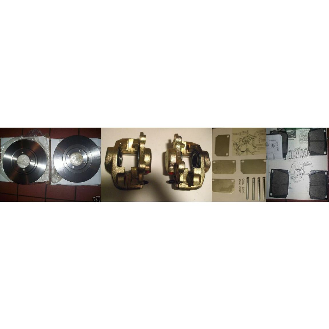 FRONT BRAKE CALIPERS / DISCS / PADS & FITTING KIT (Triumph TR3b & TR4 Late) (** From Jan 62- 65 **) 