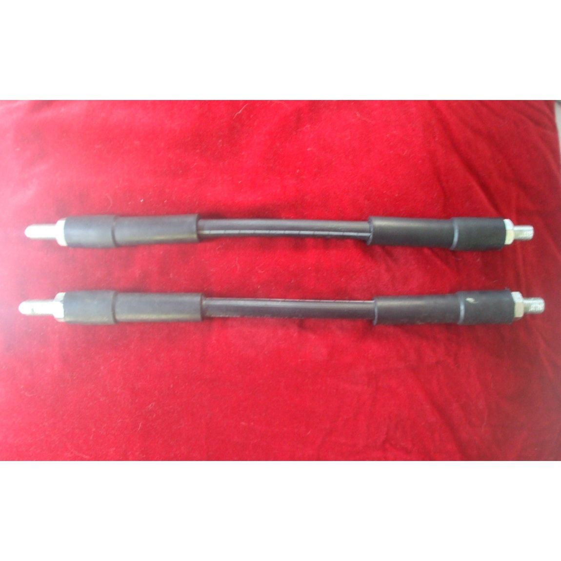 FRONT BRAKE HOSES x2 (MG Midget) (** Front Drums**) (1961- Oct 62 Only) 