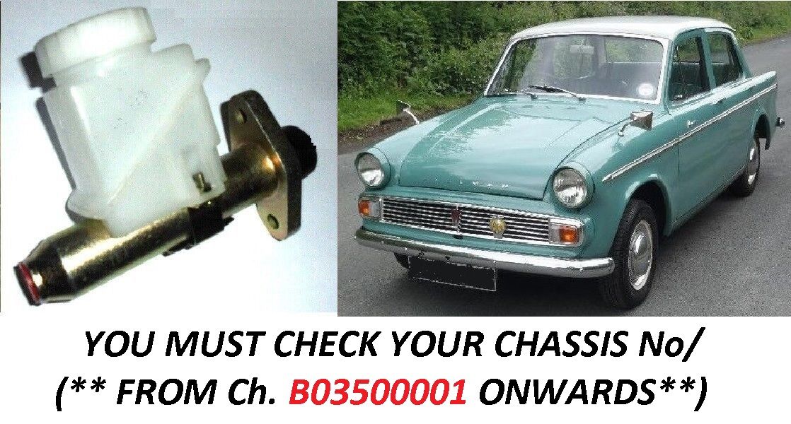 CLUTCH MASTER CYLINDER ASSEMBLY (Hillman Minx) (Ser. 5 {Late}. Ser.6) (**From Oct 64- 67**)  