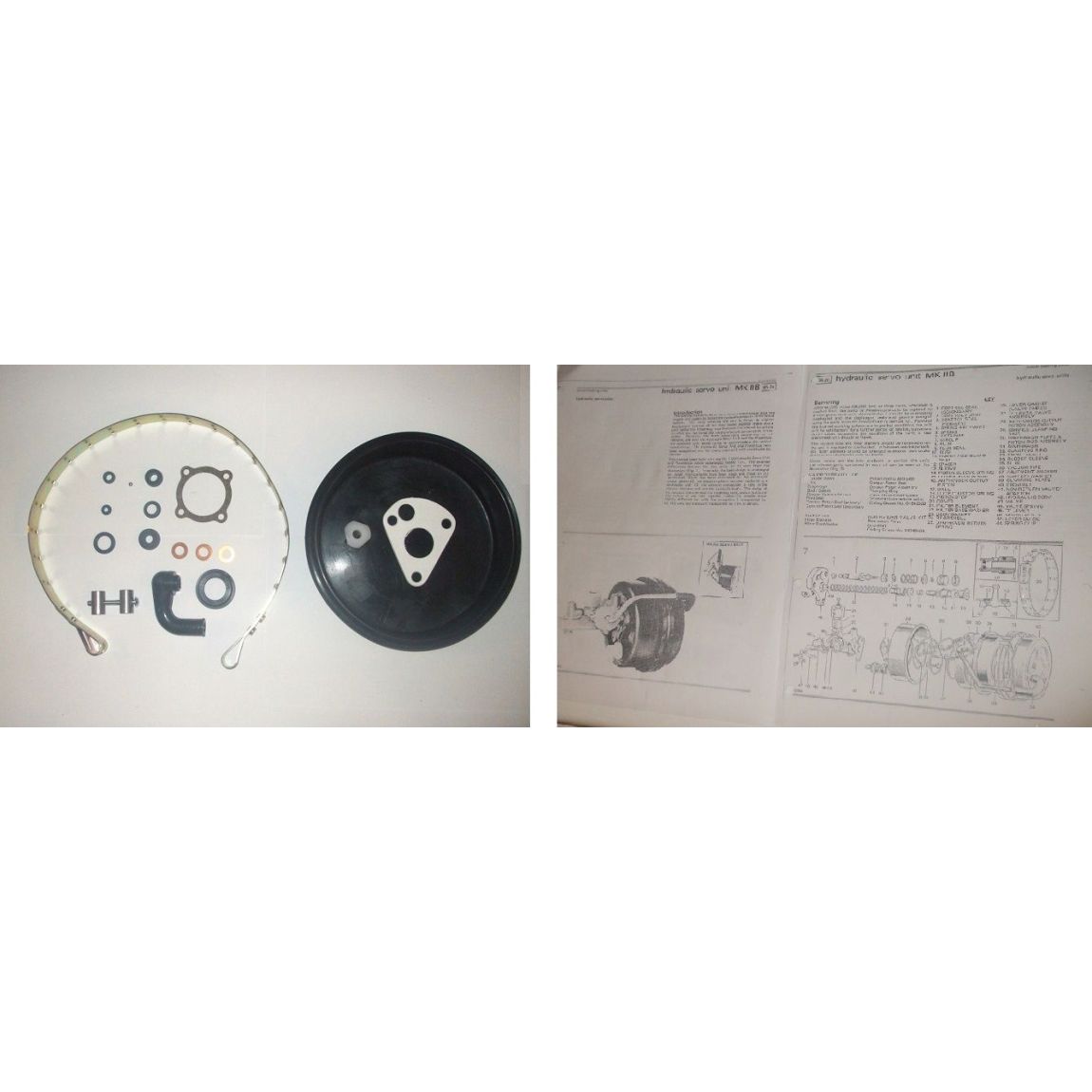 BRAKE SERVO REPAIR SEALS KIT (Lamborghini Espada) (From 1970- 78) 