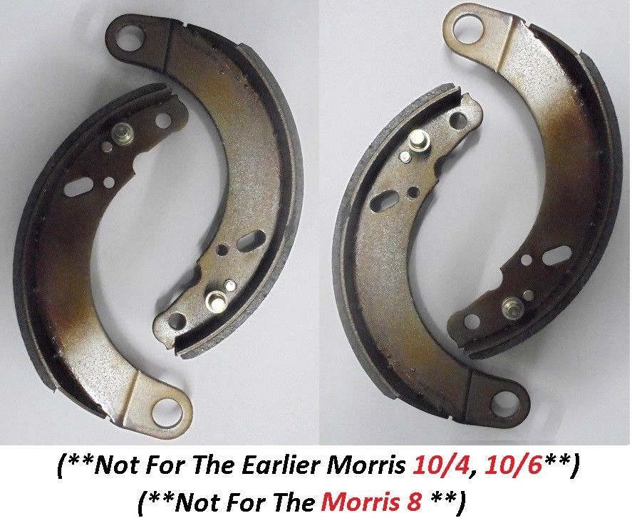 FRONT or REAR BRAKE SHOES SET (Morris Ten 10) (Ser.2, 3 & M) (** From 1936- 48**) 