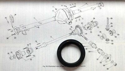 FRONT DIFFERENTIAL AXLE PINION OIL SEAL x1 (Reliant Robin Rialto Kitten Fox Regal Rebel) 