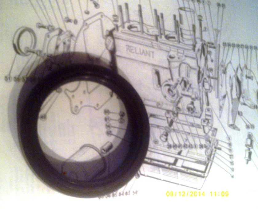 REAR CRANKSHAFT ENGINE OIL SEAL (Reliant Regal Rebel Fox Kitten) (1962- 98) 