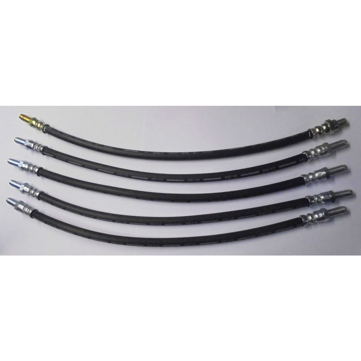FRONT & REAR BRAKE HOSES x5 (Bentley S1 S2 S3 & Continental) (Ser.1,2,3) (1955- 65) 