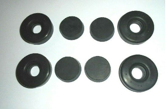 FRONT BRAKE WHEEL CYLINDER REPAIR SEALS KITS x2 (Riley Pathfinder) (** From 1955- 57 **)