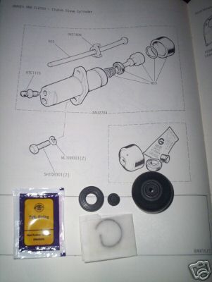 CLUTCH SLAVE CYLINDER REPAIR SEALS KIT (Rover P5 3.0 Litre) (Mk3 Only) (1966- Aug 67)  