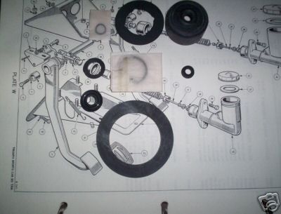 CLUTCH MASTER CYLINDER REPAIR SEALS KIT (TVR Tasmin Wedge 200 280 350 400 420) (1980- 89) 