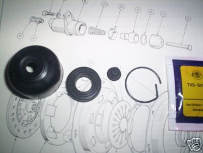 CLUTCH SLAVE CYLINDER REPAIR SEALS KIT (Humber Super Snipe) (From 1958- 67) 