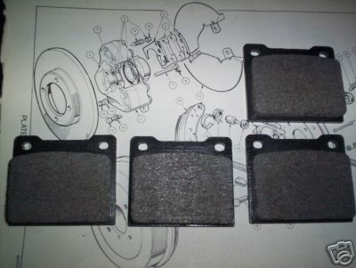 FRONT BRAKE PADS SET (Lotus Europa) (1966- 75)   