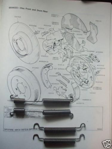 REAR BRAKE SHOE SPRINGS x4 (Reliant Robin Rialto Regal Rebel) (Girling Brakes) ( -1994)