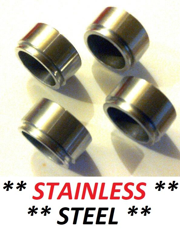 FRONT BRAKE CALIPER PISTONS x4 (** STAINLESS STEEL **) (Bentley Eight Brooklands Continental Turbo) (1980- 98)
