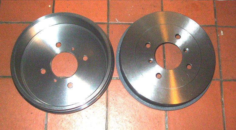 BRAKE DRUMS REAR x2 (Triumph TR3 TR4)  (** See Chassis Numbers **) 