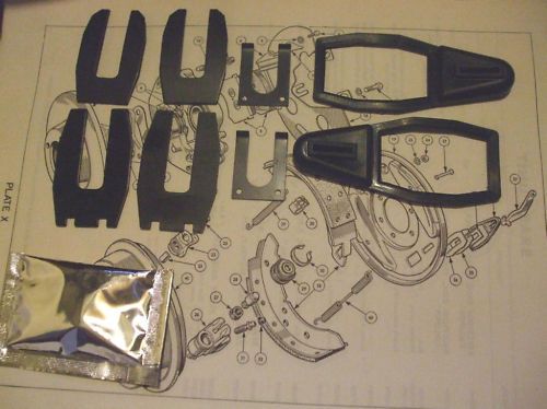 REAR BRAKE WHEEL CYLINDER CLIPS & GAITERS FITTING KITS (Humber Imperial) (1964- 66)