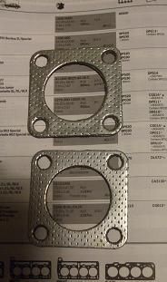 EXHAUST DOWNPIPE GASKETS x2 (Jaguar Mk7, Mk8 Mk9)