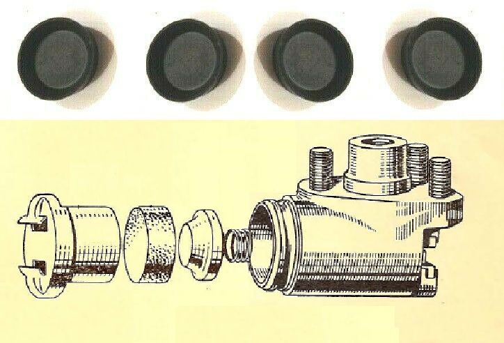 FRONT BRAKE WHEEL CYLINDER REPAIR SEALS KITS x4 (Alvis TA21 TC21 TC108) (1 1/8") (1950- 58) 